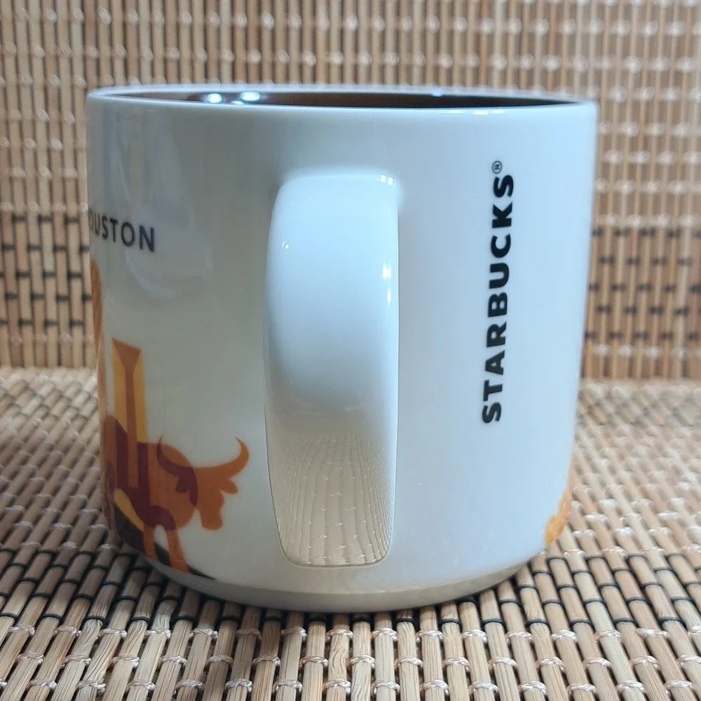 Starbucks Houston City Coffee/Tea Cup Ivory‎ Mug 14 oz You Are Here Collection